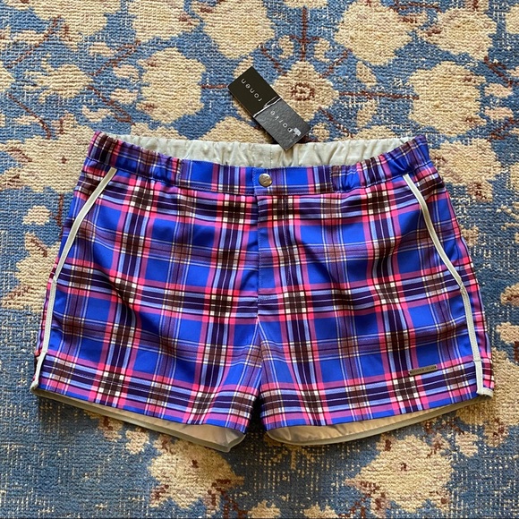 Parke & Ronen Other - NWT Parke & Ronen Plaid Swim Trunks 30